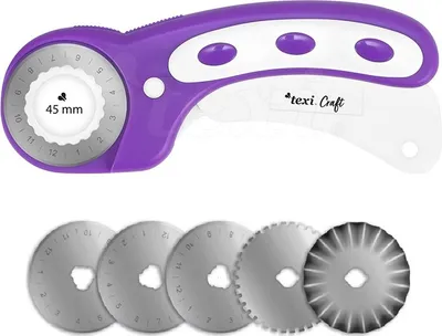 Obrázek produktu pro Řezací kolečko 45 mm + 5 různých řezacích koleček TEXI 4106