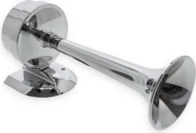 Produktbild von Signalhorn, 12 Volt, ASA Kunststoff verchromt, 100dB verchromt, Länge: 22 cm