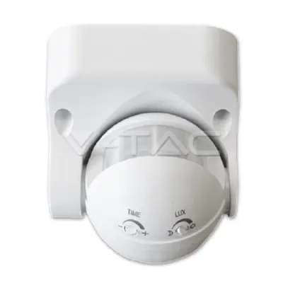 Produktbild von V-TAC VT-8003, Weiß, IP44, 180°, Aluminium, Kunststoff, CE, EMC, RoHS, Infrarotsensor