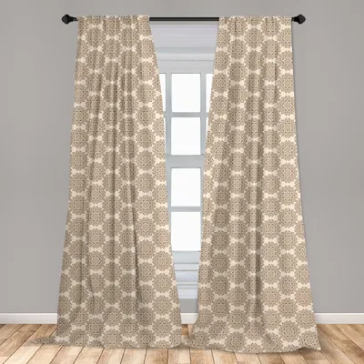 Obrázok produktu pre Abakuhaus, záclony, motívy v rustikálnom štýle, sada pozostávajúca z 2 kusov, 150 x 245 cm