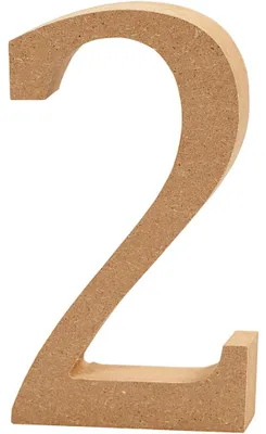 Produktbild von Creativ Company 56393, Deko-Zahl, Holz, Holz, 80 mm, 1,5 cm, 1 Stück(e)