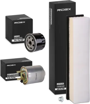 Produktbild von RIDEX Filterset Inspektionspaket Filtersatz für RENAULT TWINGO II (CN0)