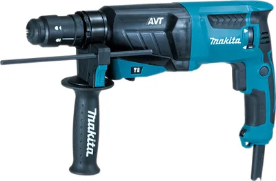 Produktbild von Makita HR2631FTJ, SDS Plus, Schwarz, Blau, 2,4 cm, 2,4 J, AC, 800 W