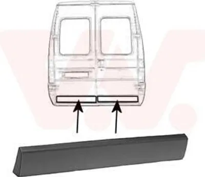 Produktbild von VAN WEZEL Zierleiste für die Tür Hinten Rechts Leiste für FIAT DUCATO Pritsche/Fahrgestell (230) 1747432