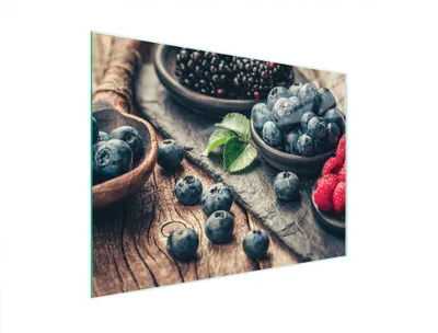 Produktbild von Schneidebrett Glas 40x30 cm, Obst-Design, hygienisch & kratzfest