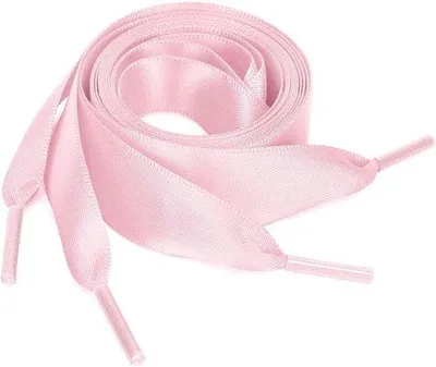 Zdjęcie produktu dla Różowe satynowe sznurówki do butów, 90 cm, 2 pary, damskie