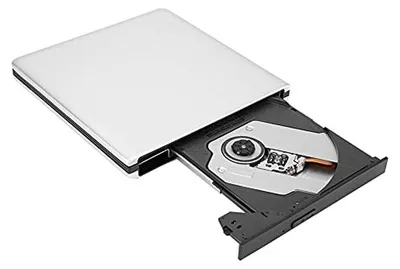 Productafbeelding van Externe Blu-ray Brander - Draagbare Drive - Films Kijken - Aluminium Behuizing - 14.7 x 14.2 cm - Zilver