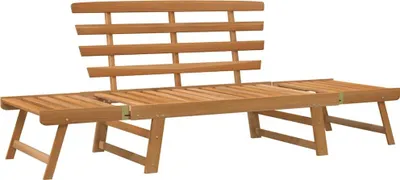 Produktbild von vidaXL Gartenbank 2-in-1 190 cm Massivholz Akazie