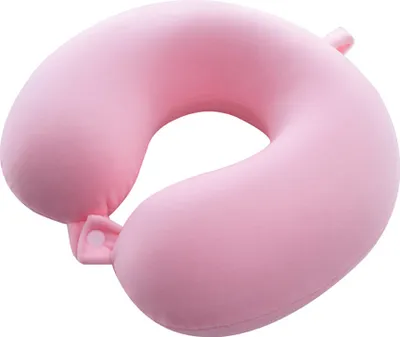 Obrázek produktu pro Polštářek na cestování ve tvaru U, 1 kus, polštářek na krk z paměťové pěny s 360° oporou, růžový polštářek na spaní do letadla a vlaku