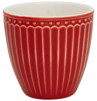Produktbild von Greengate Alice Mini Latte Cup red 0,1 l