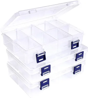 Produktbild von Fächer Aufbewahrungsbox 3 Stück Plastik Aufbewahrungsboxen