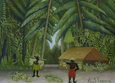 Immagine prodotto di Poster 18x13cm Banana Harvest, Rousseau Vintage per il salotto