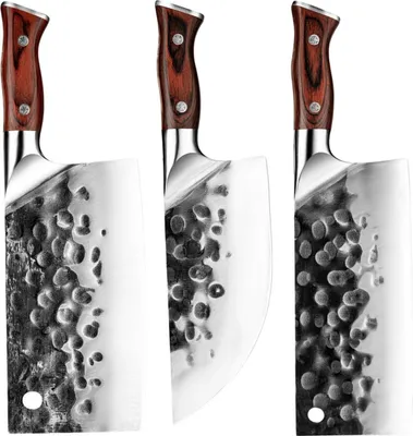 Produktbild von Set Küchenmesser MS-39199 - 3 Stück / Braun KP39199