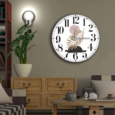 Produktbild von Opviq, 5050MS- HMA6320, Bunt, Wanduhren, 50 cm, 100% MDF (Dicke: 5 mm)