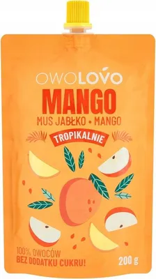 Zdjęcie produktu dla Mus jabłkowo-truskawkowy 200g * TRUSKAWKOWO OWOLOVO