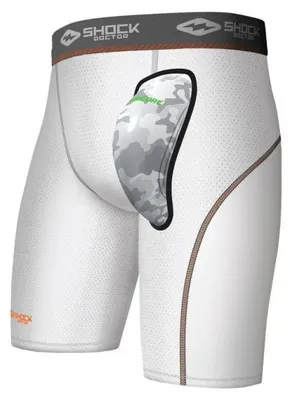 Image de Short et Coquille de Baseball Shock Doctor Aircore Blanc