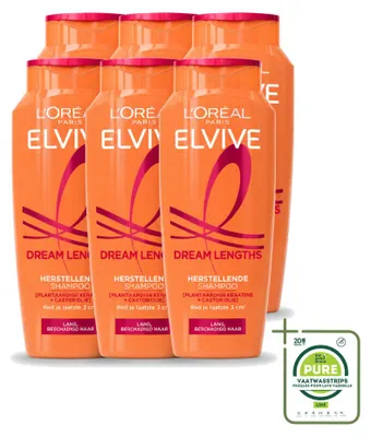 Obrázok produktu pre 6 x Šampon L'Oréal Paris Elvive Dream Lengths pre dlhé, poškodené vlasy - 250 ml - veľké balenie - 6 kusov