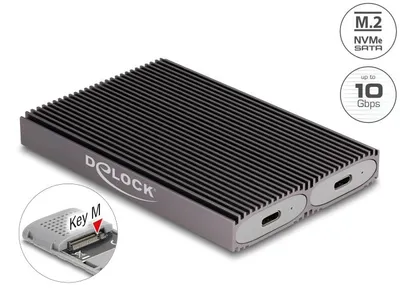 Image de DELOCK Externes USB-C Dual Combo Gehäuse