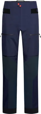 Hardshellhose für Herren; Modell "Supercouloir GTX Pro Pant M" von La Sportiva; in Blau mit Taschen und Reißverschlüssen.
