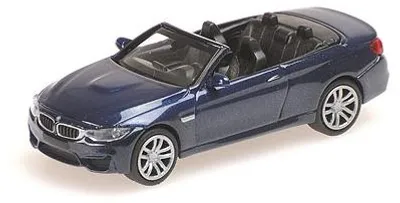 Produktbild von Minichamps 1:87 BMW M4 CABRIO - 2015 - BLUE METALLIC