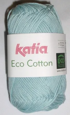 Produktbild von ECO Baumwolle von Katia, e -Baumwollgarn - HELLBLAU (2609) - 50 g/ ca. 120 m