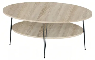 Produktbild von Eleganter brauner Couchtisch aus Holz mit modernem Design