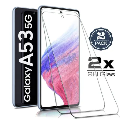 A product shot of a phone screen protector next to a smartphone.