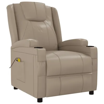 Produktbild von vidaXL Massagesessel Cappuccino-Braun Kunstleder