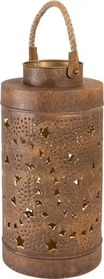 Productafbeelding van Lantaarn Wave brown antique ø42x20cm