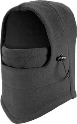Produktbild von CHPN – Sturmhaube – Sturmhaube – Mütze – Gesichtskappe – Grau – Einheitsgröße – Fleece – Motor-3-Loch-Gesichtsmaske – Sturmhaube – Universal – Skimaske – Snowboardmaske