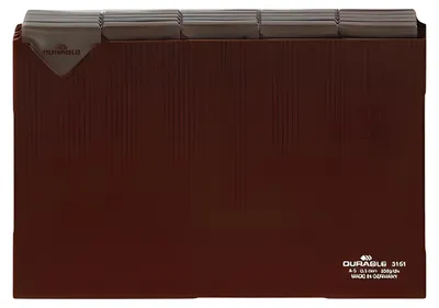 Obrázok produktu pre Durable 315111, Karta s prázdnym zoznamom, PVC, Hnedá, Na šírku, A5, 0.3 mm