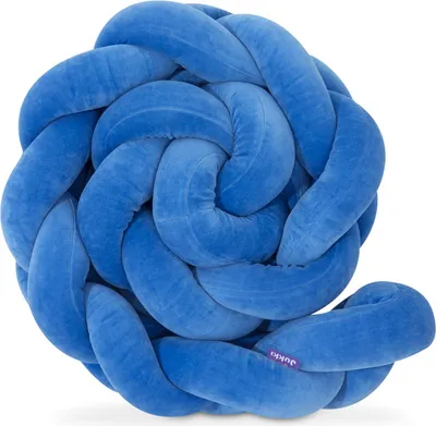 Produktbild von Blue - Geflochtene Bettschlange Bettumrandung für Babybett