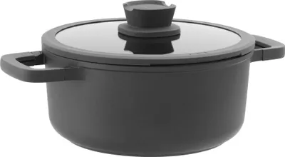 Immagine prodotto di BergHOFF pentola antiaderente per zuppa/verdura con coperchio Stone+ 24x11cm