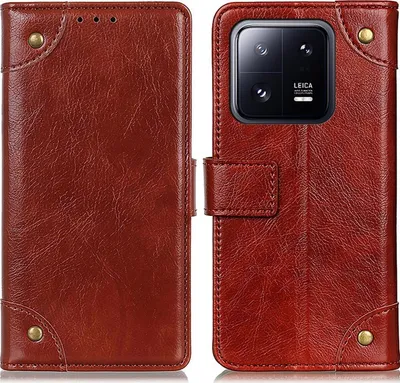 Produktbild von Mobigear Ranch  Xiaomi 13 Hülle Klapphülle Geldbörse - Braun