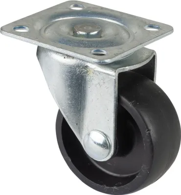 Produktbild von BS Rollen BS Lenkrolle F25, Rad-Ø 38 mm, Tragkraft 25 kg, Platte 42x42 mm