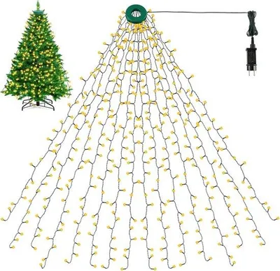 Zdjęcie produktu dla Oświetlenie świąteczne 2 m, 400 diod LED, ciepła biel, IP44