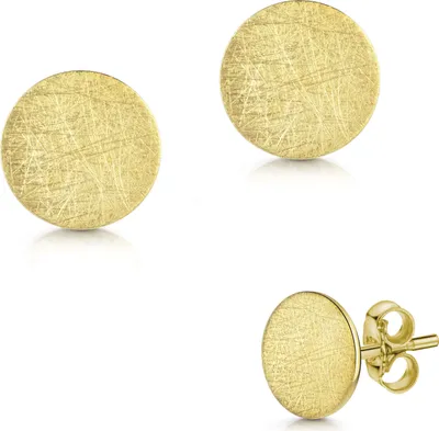 Produktbild von Runde 333 Gelbgold 8kt Ohrringe Ohrstecker 6-8mm mattiert Größe - 8 mm