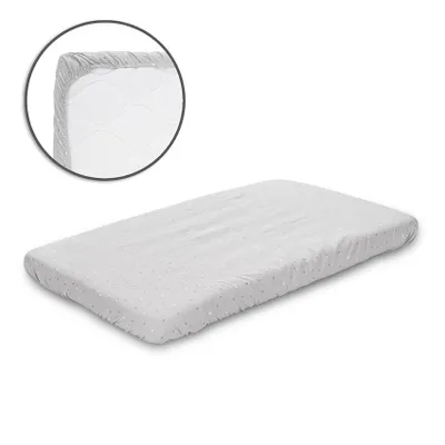 Obrázek produktu pro Lorelli napínací prostěradlo 98 × 65 cm, 100% bavlna Ranforce, šedé, do dětské postýlky a kolébky