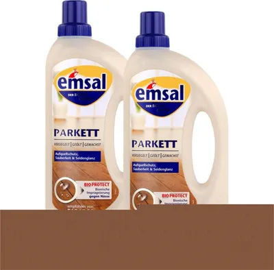 Produktbild von emsal Boden-Pflege Parkett 1 Liter mit Bioprotect Imprägnierung (2er Pack)