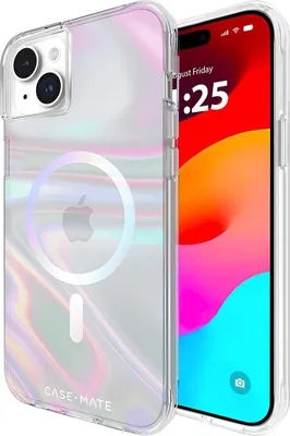 Image de Case-Mate Soap Bubble MagSafe - Étui pour iPhone 15 Plus (irisé)