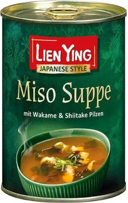 Produktbild von Lien Ying Miso Suppe mit Wakame und Shiitake Pilzen, 400ml