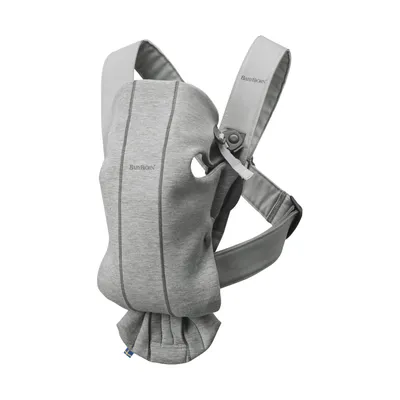 Image de BabyBjorn Baby Carrier Mini Porte-bébé souple Coton, Elasthanne, Polyester Gris