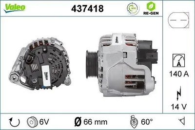 Produktbild von VALEO 437418 Lichtmaschine Generator LiMa 140A 14V für AUDI Allroad (4BH, C5)