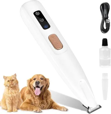 Image de Tondeuse électrique pour animaux de compagnie avec lampes LED - pour chiens et chats