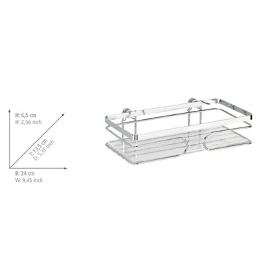 Produktbild von WENKO Wand Regal Hänge Küchen Ablage Bad Korb Edelstahl Premium Bad Accessoires
