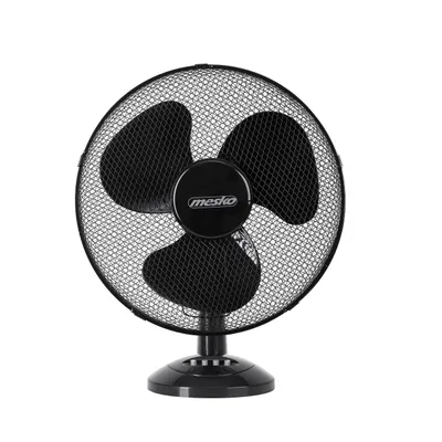 Obrázek produktu pro Mesko Home MS 7308, Domácí vrtulový ventilátor, Černá, Tabulka, 23 cm, 90°, Knoflíky