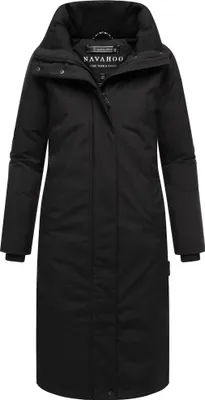 Navahoo Snowelf Winter Parka Mantel Schwarz Gr: 40 L