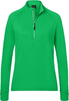 Produktbild von Ladies' Sports  Shirt Half-Zip fern-green, Gr. M