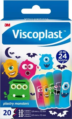 Zdjęcie produktu dla Viscoplast Cool Plastry monsters, 20 sztuk
