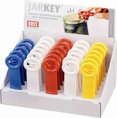 Image de BRIX B-2116 JarKey - ouvre-couvercle (couleur au hasard, 1 pièce)